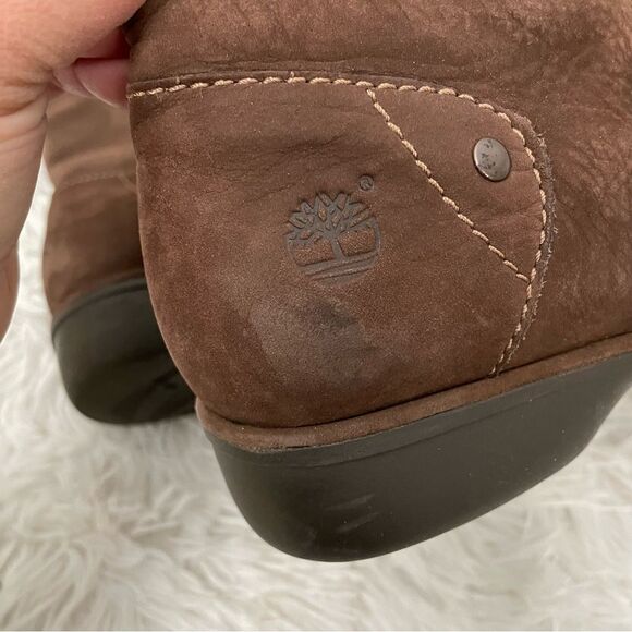TIMBERLAND COMFORIA BROWN MIDCALF SUEDE ZIP BOOTS , size 7.5 M - Picture 9 of 9